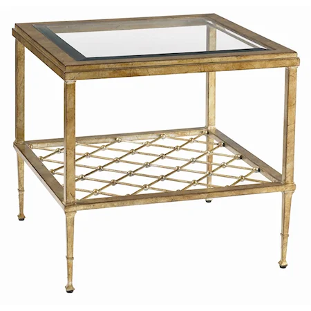 Sanremo Bunching Cocktail Table with One Shelf